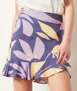 Kurzer Rock Mit Print LILA -Etam Verkäufe 654013107 b