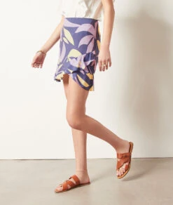 Kurzer Rock Mit Print LILA -Etam Verkäufe 654013107 c