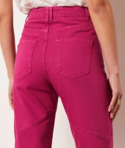 Jeans Im Karottenschnitt FUCHSIA 8 Jeans Im Karottenschnitt FUCHSIA -Etam Verkäufe 654015972 b
