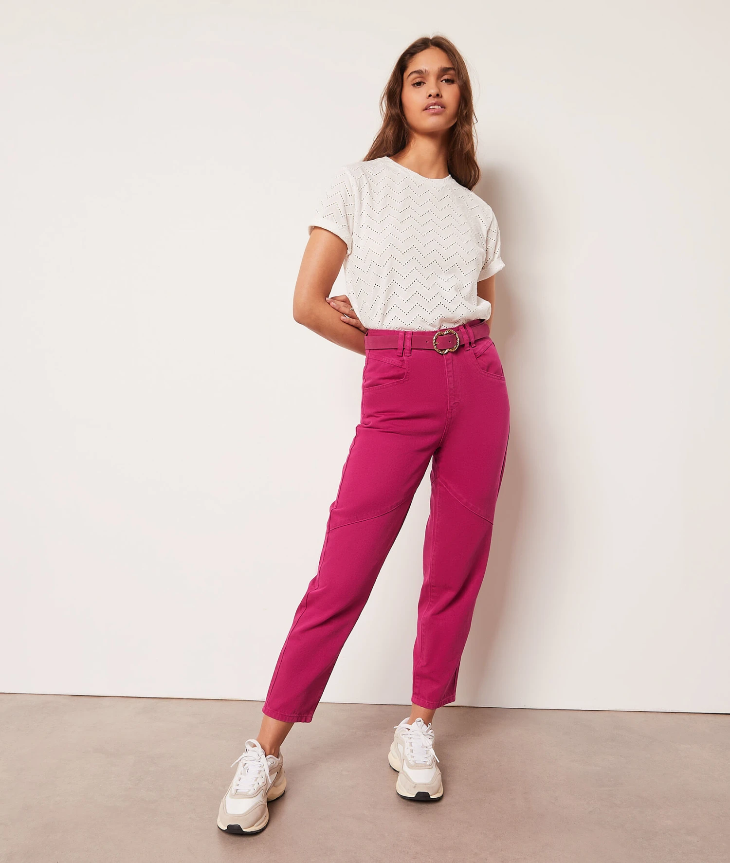 Jeans Im Karottenschnitt FUCHSIA 5 Jeans Im Karottenschnitt FUCHSIA – Bild 5