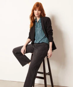 Gestreifte Hemdbluse GRÜN -Etam Verkäufe 654017046 6