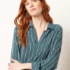 Gestreifte Hemdbluse GRÜN 10 Gestreifte Hemdbluse GRÜN -Etam Verkäufe 654017046 b