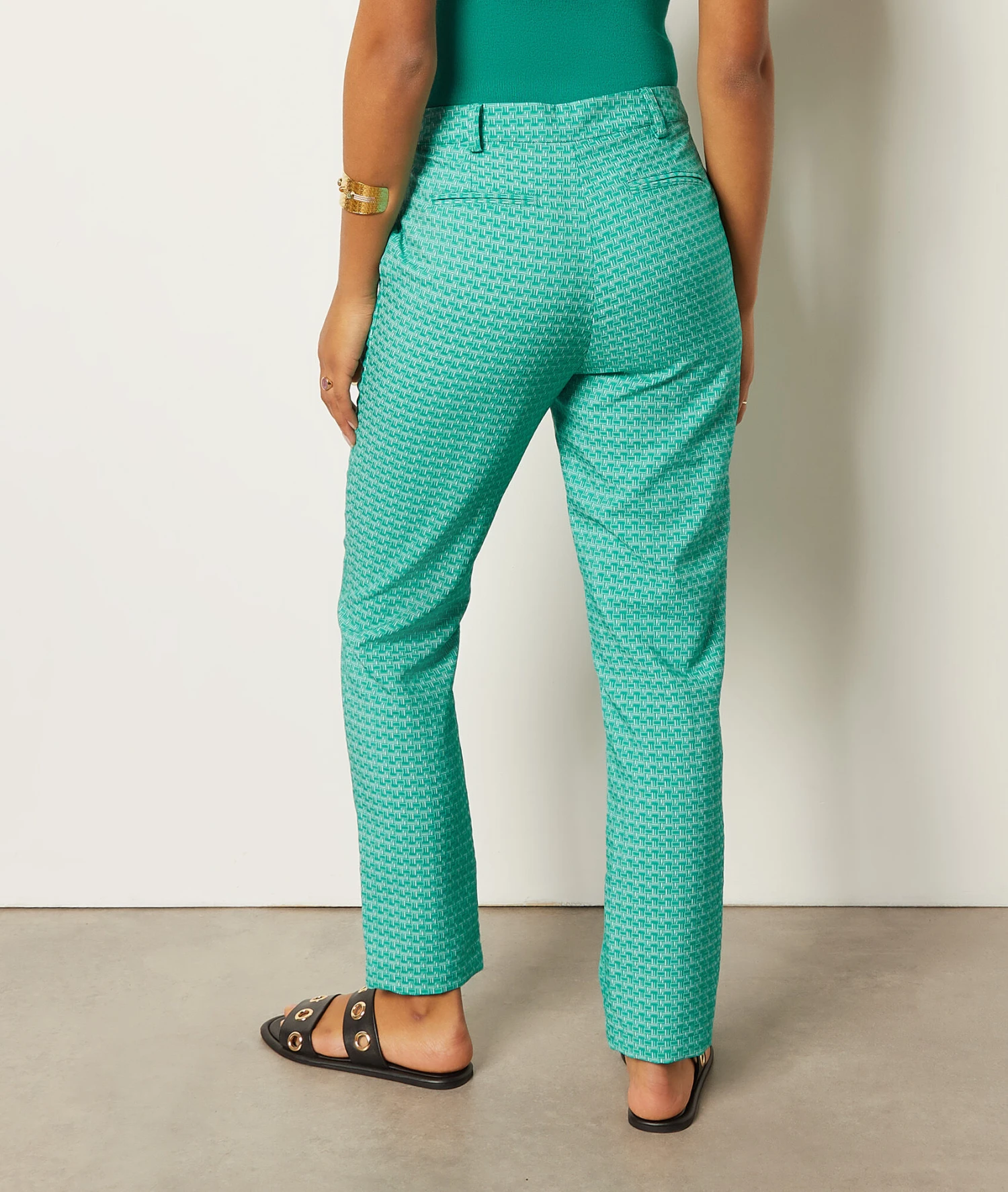 Hose Im Zigarettenschnitt GRÜN 2 Hose Im Zigarettenschnitt GRÜN – Bild 2
