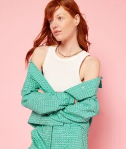 Jacke Mit Print SEEGRÜN