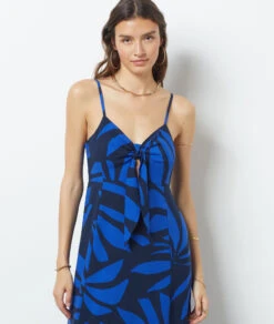 Langes Kleid Mit Print MARINEBLAU -Etam Verkäufe 654019837 b