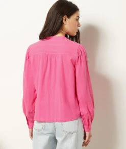 Hemdbluse Aus 100 % Baumwolle BONBONROSA -Etam Verkäufe 654019971 a