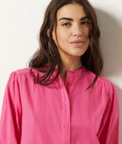 Hemdbluse Aus 100 % Baumwolle BONBONROSA -Etam Verkäufe 654019971 b