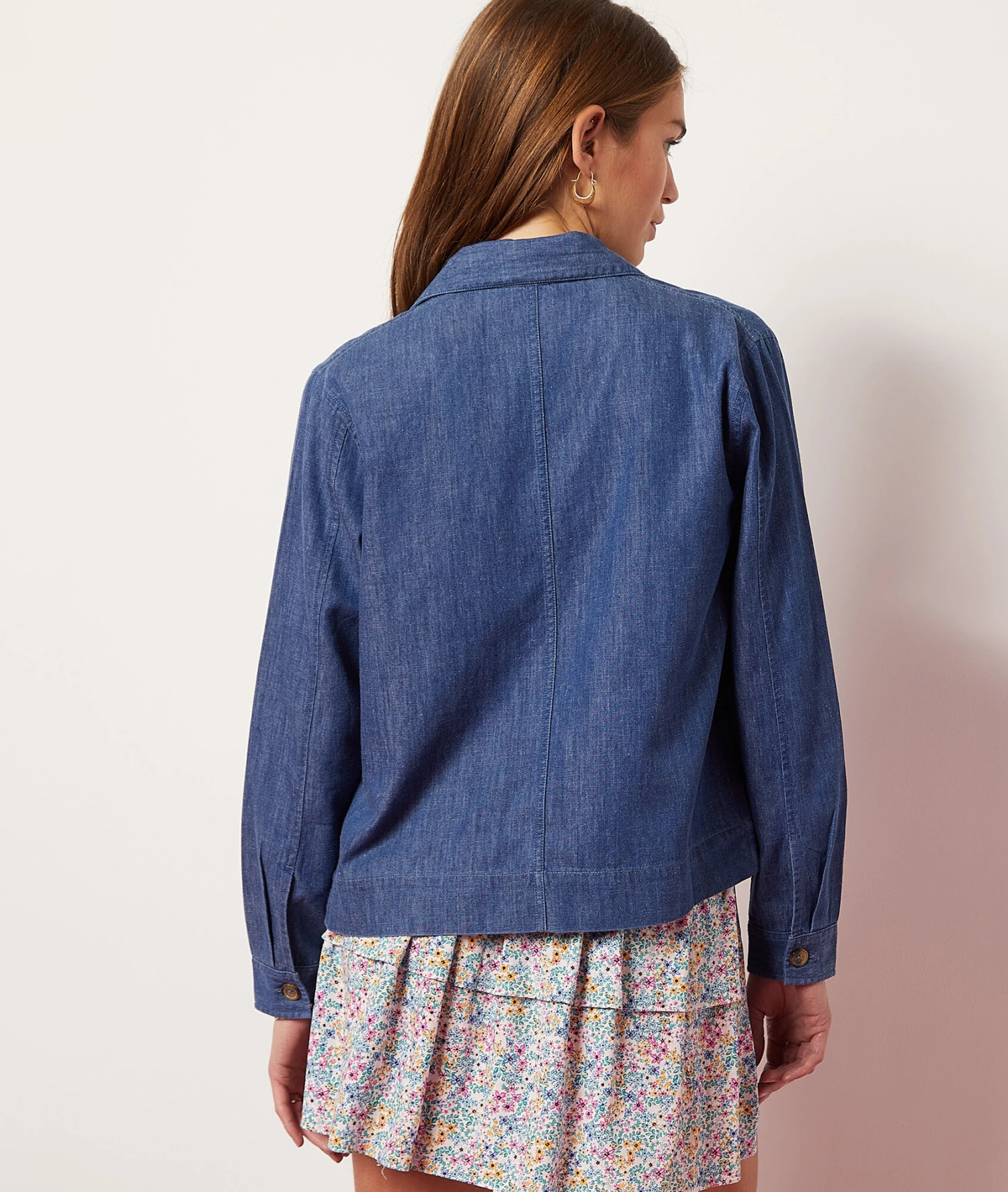 Jacke Aus 100 % Baumwolle MARINEBLAU 2 Jacke Aus 100 % Baumwolle MARINEBLAU – Bild 2