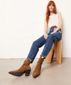 Jeans Im Karottenschnitt BLAU