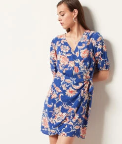 Kurzes Kleid mit Print in Blau – Elegantes Sommerkleid -Etam Verkäufe 654023518 6