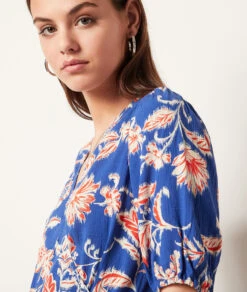 Kurzes Kleid mit Print in Blau – Elegantes Sommerkleid -Etam Verkäufe 654023518 b