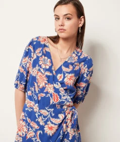 Kurzes Kleid mit Print in Blau – Elegantes Sommerkleid -Etam Verkäufe 654023518 c