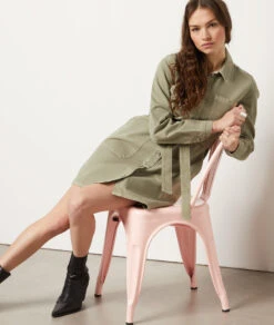 Jeanskleid KHAKI