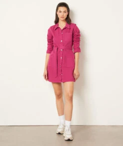 Jeanskleid Zum Binden FUCHSIA 7 Jeanskleid Zum Binden FUCHSIA -Etam Verkäufe 654024472 6