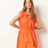 Fließendes Kleid, 100 % Baumwolle ORANGE -Etam Verkäufe 654025163 x