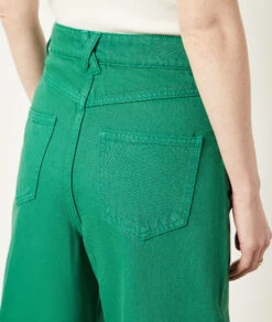 Weit Geschnittene Jeans, 100 % Baumwolle GRÜN -Etam Verkäufe 654027040 b