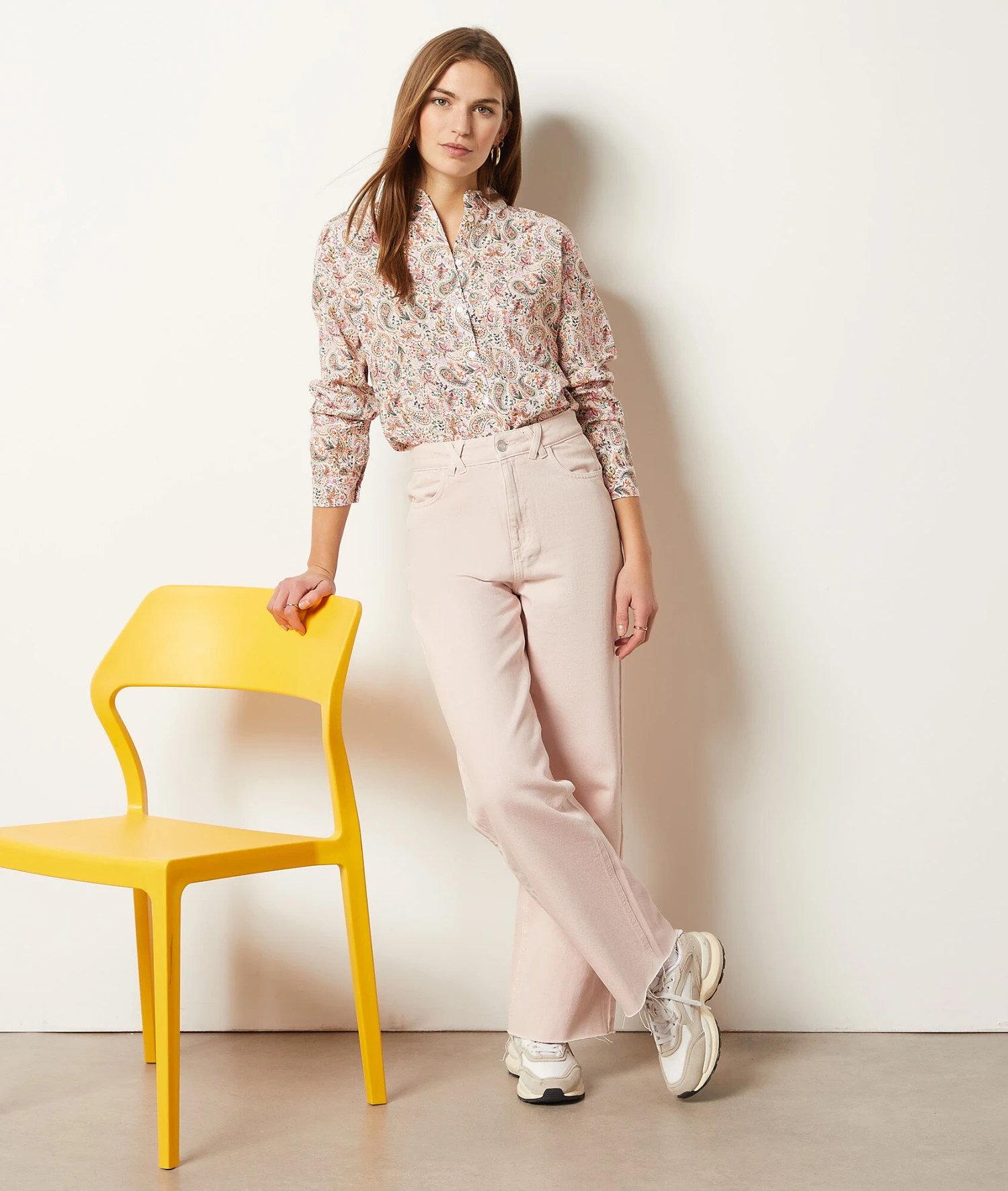 Weit Geschnittene Jeans PUDERROSA 1 Weit Geschnittene Jeans PUDERROSA