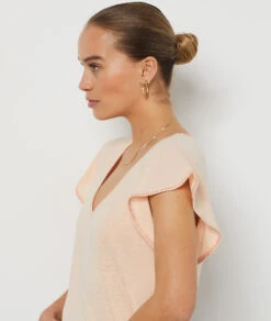 T-Shirt Mit Kurzen Ärmeln LACHS -Etam Verkäufe 654037160 b