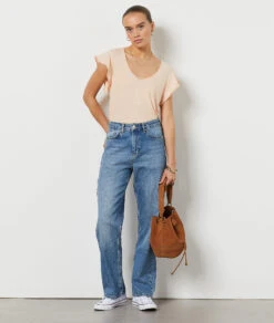 T-Shirt Mit Kurzen Ärmeln LACHS