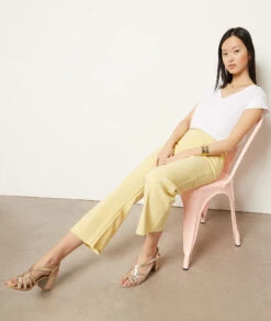 Weit Geschnittene Jeans HELLGELB 7 Weit Geschnittene Jeans HELLGELB -Etam Verkäufe 654037943 6