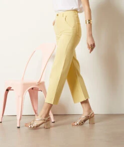 Weit Geschnittene Jeans HELLGELB 9 Weit Geschnittene Jeans HELLGELB -Etam Verkäufe 654037943 c