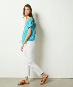 Hemd Mit Kurzen Ärmeln Und Print TÜRKIS -Etam Verkäufe 654041030 c