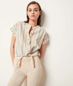 Gestreifte Bluse Mit Kurzen Ärmeln MEHRFARBIG -Etam Verkäufe 654041290 6