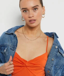 Caraco Effet Torsadé ORANGE 8 Caraco Effet Torsadé ORANGE -Etam Verkäufe 654044363 b