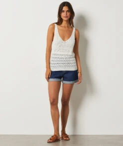 Débardeur En Maille ECRU 7 Débardeur En Maille ECRU -Etam Verkäufe 654045680 6