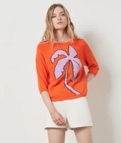 Carmen Pull Imprimé ORANGE