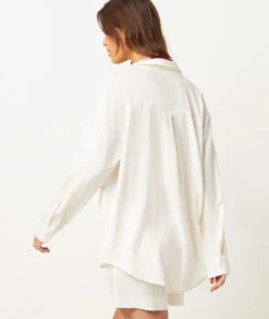 Hemd Aus Leinenmischgewebe BEIGE 6 Hemd Aus Leinenmischgewebe BEIGE -Etam Verkäufe 654061283 a