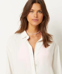 Hemd Aus Leinenmischgewebe BEIGE 8 Hemd Aus Leinenmischgewebe BEIGE -Etam Verkäufe 654061283 b