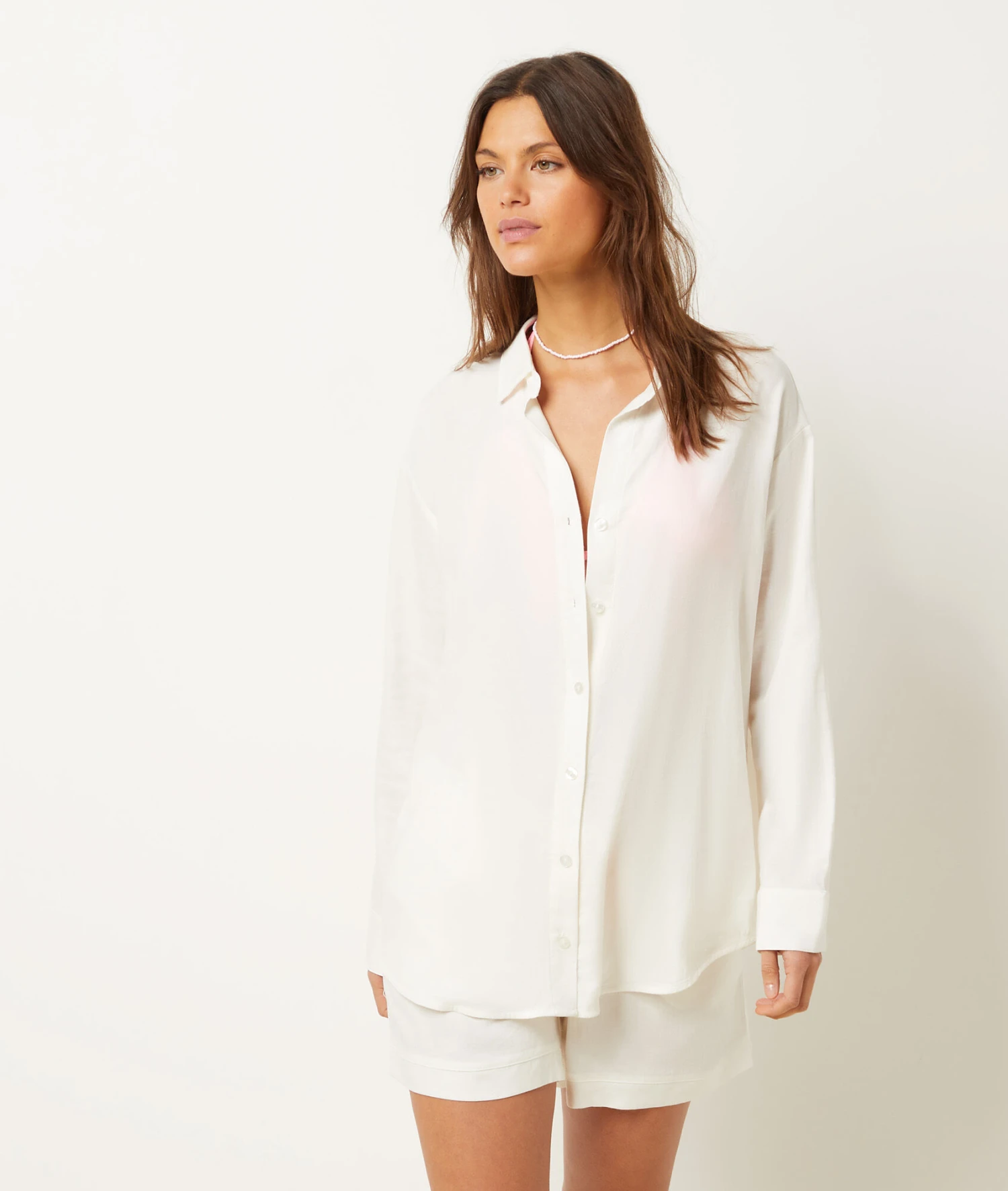 Hemd Aus Leinenmischgewebe BEIGE 1 Hemd Aus Leinenmischgewebe BEIGE