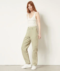 Cargo-Jeans Mit Geradem Schnitt KHAKI -Etam Verkäufe 654062044 6