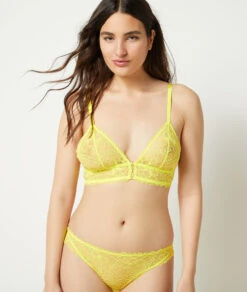 Culotte en Dentelle Jaune Acidulé - Élégance et Confort -Etam Verkäufe 654062952 6