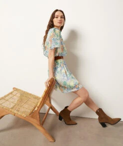 Fließendes Kleid Mit Print WEISS -Etam Verkäufe 654064006 6