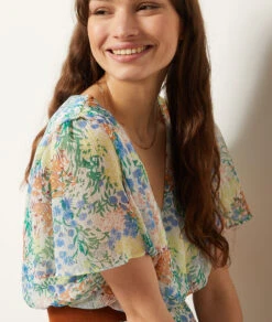 Fließendes Kleid Mit Print WEISS -Etam Verkäufe 654064006 b