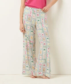 Komfortable Pyjamahose mit Allover-Print in Ecru 7 Komfortable Pyjamahose mit Allover-Print in Ecru -Etam Verkäufe 654065280 6