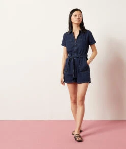 Jeans-Jumpsuit, 100 % Baumwolle KÖNIGSBLAU -Etam Verkäufe 654065923 6