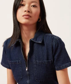 Jeans-Jumpsuit, 100 % Baumwolle KÖNIGSBLAU -Etam Verkäufe 654065923 b