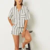 Classic Striped Pajama Shirt - Elegant White Sleepwear 13 Classic Striped Pajama Shirt - Elegant White Sleepwear -Etam Verkäufe 654066406 x