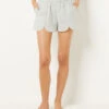 Herren Pyjama-Shorts aus Leinenmischgewebe in Grün - Komfortabel & Luftig -Etam Verkäufe 654067446 x