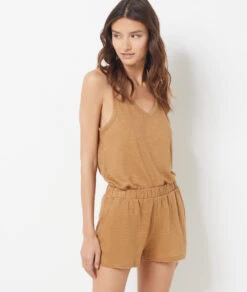 Damen Pyjama-Shorts aus 100% Leinen – Atmungsaktive Nachtwäsche in Beige 7 Damen Pyjama-Shorts aus 100% Leinen – Atmungsaktive Nachtwäsche in Beige -Etam Verkäufe 654069283 6