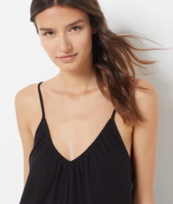 Bequemer Baumwoll-Pyjamaoverall in Schwarz - Einteiler Nachtwäsche -Etam Verkäufe 654069905 c