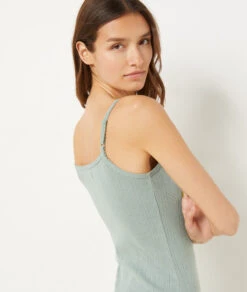 Nuisette en Maille Pointelle Kaki : Élégance et Confort au Quotidien