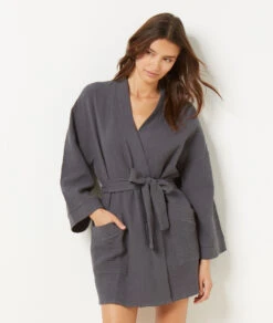 Damen Nachthemd aus 100% reiner Baumwolle - Komfortables Schlafshirt in Anthrazit 9 Damen Nachthemd aus 100% reiner Baumwolle - Komfortables Schlafshirt in Anthrazit -Etam Verkäufe 654070804 c