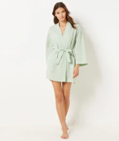 Damen Nachthemd aus 100% Baumwolle - Bequemes Schlafshirt in Grün -Etam Verkäufe 654070846 6