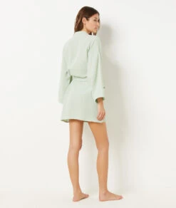 Damen Nachthemd aus 100% Baumwolle - Bequemes Schlafshirt in Grün -Etam Verkäufe 654070846 a