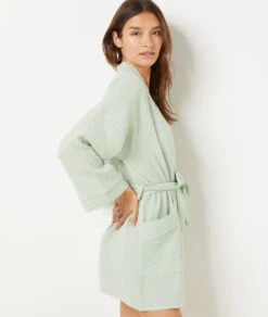 Damen Nachthemd aus 100% Baumwolle - Bequemes Schlafshirt in Grün -Etam Verkäufe 654070846 c