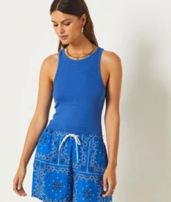 Débardeur de Pyjama Dos Nageur Bleu Royal pour Femme -Etam Verkäufe 654070923 b